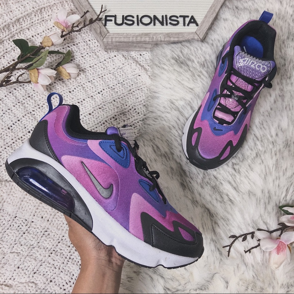 ‼️sold‼️NWT 🍭 Nike Air Max 200 Purple Ombre 9W - Picture 2 of 11